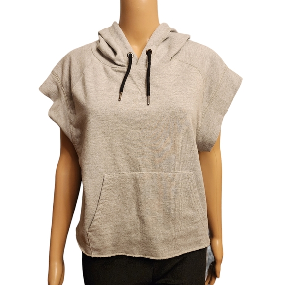 Sam Edelman Tops - Sam Edelman Short Sleeved Boxer Hoodie